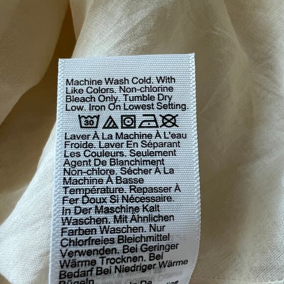 J Crew Petite Milano Dress In Cotton Voile XXS Petite Albescent Yellow FLAW - Picture 11 of 16